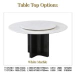 VANE D135/150cm Crystal Marble Round Table - Image 5