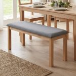 WAKA 100cm Wooden Fabric Bench-3 Colors - Image 2