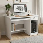 WEGNER 120cm Computer Desk-White - Image 3