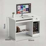 WEGNER 120cm Computer Desk-White - Image 4