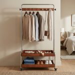 BERTOIA Wooden Garment Rack -Walnut