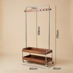 BERTOIA Wooden Garment Rack -Walnut - Image 7