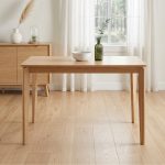 ZONDA Full Solid 110cm Dining Table-Natural