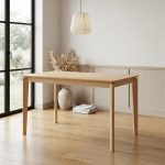 ZONDA Full Solid 110cm Dining Table-Natural - Image 2