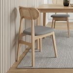 [Set of 2] ZONDA Dining Chair-Natural - Image 4