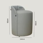 HOOK PU Leather Dressing Stool-2 Colors - Image 12