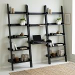 TELT Wooden Modular Leaning Study Bookcase-Black - Image 4