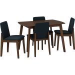 AVERAL 4 Seater Dining Set-Cocoa - Image 2