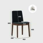 AVERAL 4 Seater Dining Set-Cocoa - Image 15