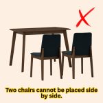 AVERAL 4 Seater Dining Set-Cocoa - Image 3