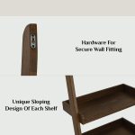 TELT Wooden Modular Leaning Study Bookcase-Walnut - Image 6