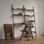 TELT Wooden Modular Leaning Study Bookcase-Walnut - Image 5