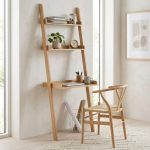 TELT Wooden Modular Leaning Study Bookcase-Oak - Image 4