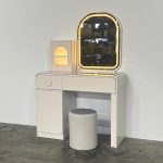 DUNES 100cm LED Mirror Dressing Table Set-Cream - Image 6