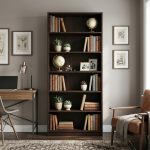BILLY 6 Tier Bookcase-Dark Brown