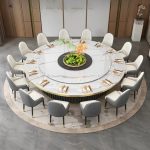 BISTA D240-260cm Round Sintered Stone Table - Image 4