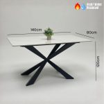 BODIL 4 Seater Sintered Stone Dining Set-3 Colors - Image 5