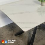 BODIL 140cm Sintered Stone Table - Image 4