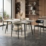 BULSON 4 Seater Sintered Stone Dining Set-2 Colors - Image 2