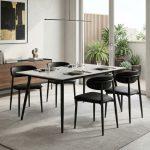 BULSON 4 Seater Sintered Stone Dining Set-2 Colors - Image 8