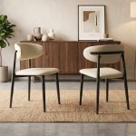 BULSON PU Dining Chair-Cream