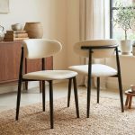 BULSON PU Dining Chair-Cream - Image 2