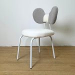 BUTTERFLY Fleece Fabric Chair-White - Image 8