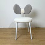 BUTTERFLY Fleece Fabric Chair-White - Image 7