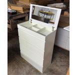 CAMIL 4 Drawer Chest With Mirror-White - Image 5