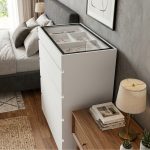 CARDIN 5 Drawer Chest With Jewelry Compartment-White - Image 4