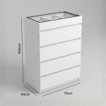 CARDIN 5 Drawer Chest With Jewelry Compartment-White - Image 5