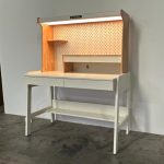 COBI 120cm Smart Study Desk-Oak+White - Image 2