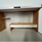 COBI 120cm Smart Study Desk-Oak+White - Image 4