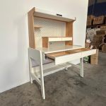 COBI 120cm Smart Study Desk-Oak+White - Image 5