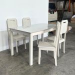 DANU 4 Seater Sintered Stone Dining Set-Cream - Image 4