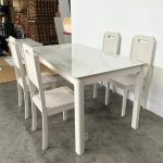 DANU 4 Seater Sintered Stone Dining Set-Cream - Image 3
