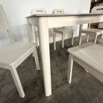 DANU 6 Seater Sintered Stone Dining Set-Cream - Image 6