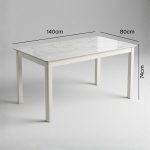 DANU 6 Seater Sintered Stone Dining Set-Cream - Image 11