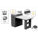 DOMA Sintered Stone Top Kitchen Island-White - Image 4