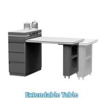 DOMA Sintered Stone Top Kitchen Island-White - Image 8
