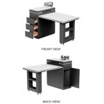 DOMA Sintered Stone Top Kitchen Island-White - Image 7