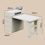 DOMA Sintered Stone Top Kitchen Island-White - Image 3