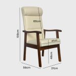 KELD 1 Seater PU Lounge Chair-Cream - Image 5