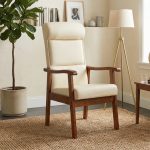 KELD 1 Seater PU Lounge Chair-Cream