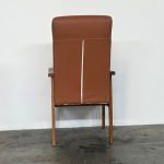 KELD 1 Seater PU Lounge Chair-Brown - Image 7