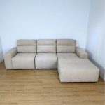 MESA L Shaped 3 Seater Pet Friendly Sofa-Stone - Image 6