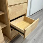 MOLY 120cm Wooden 2 Door 4 Drawer Sideboard-Natural - Image 4