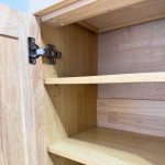 MOLY 2 Door 1 Drawer Wooden Shoe Cabinet-Natural - Image 9