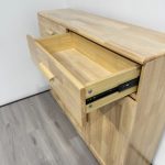 MOLY 3 Door 2 Drawer Wooden Shoe Cabinet-Natural - Image 6