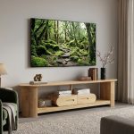 MOLY 180cm Solid Wood TV Cabinet-Natural - Image 2
